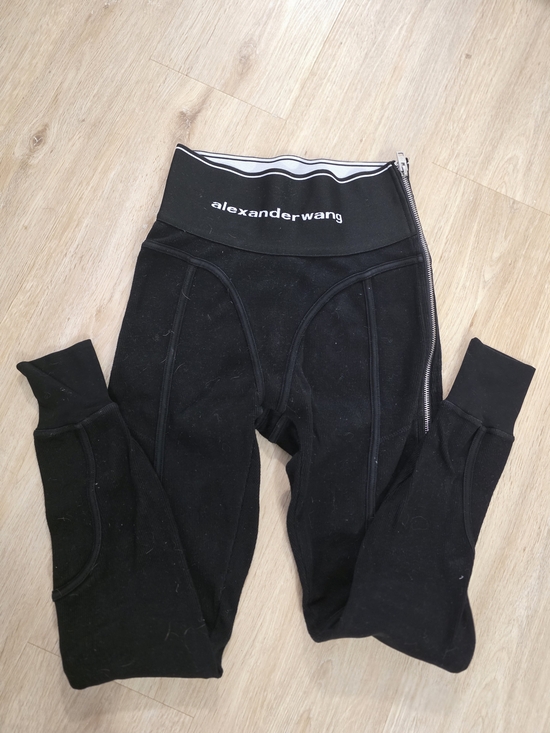 Alexander Wang Pants - Alexander Wang High Waist Logo Leggings